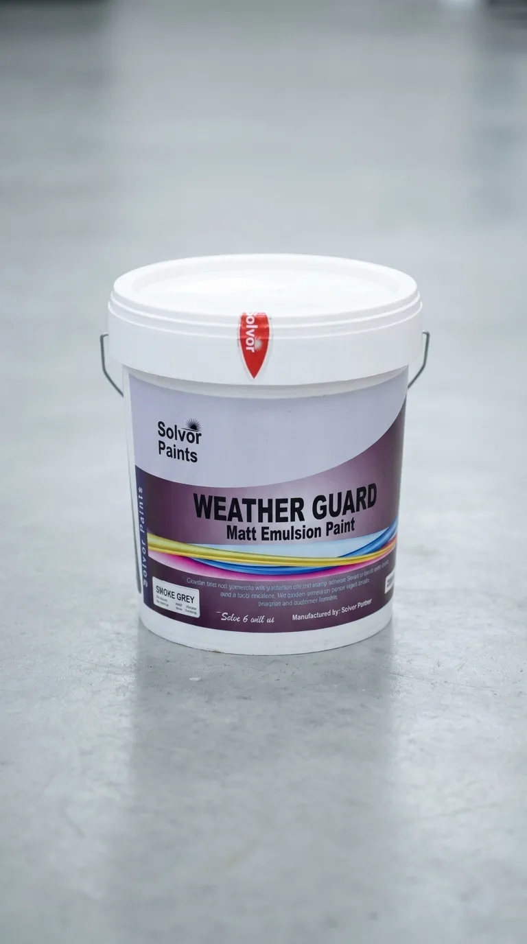 Solvor Weatherguard Matt Emulsion Paint bucket
